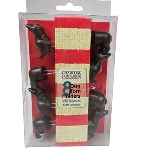 NIB Charcoal Companion‎ Dachshund Dog Corn Holders Unisex Adult N61